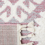 Safavieh Moroccan Tassel Shag Mts652U Pink/Ivory Rugs.