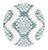 Safavieh Moroccan Tassel Shag Mts652Y Green/Ivory Rug.