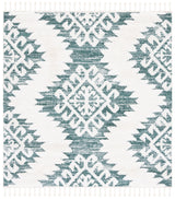 Safavieh Moroccan Tassel Shag Mts652Y Green/Ivory Rug.