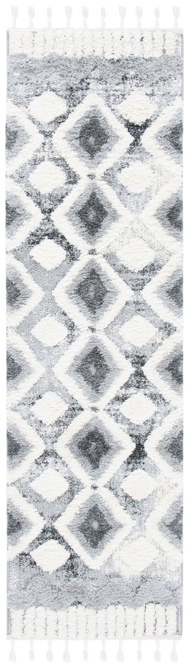 Safavieh Moroccan Tassel Shag Mts656F Grey/Ivory Area Rug