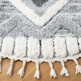 Safavieh Moroccan Tassel Shag Mts656F Grey/Ivory Rugs.