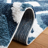 Safavieh Moroccan Tassel Shag Mts656M Blue/Ivory Rug.
