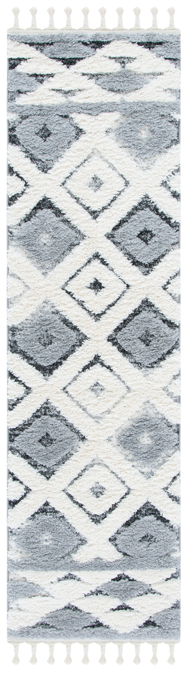 Safavieh Moroccan Tassel Shag Mts661F Grey/Ivory Area Rug