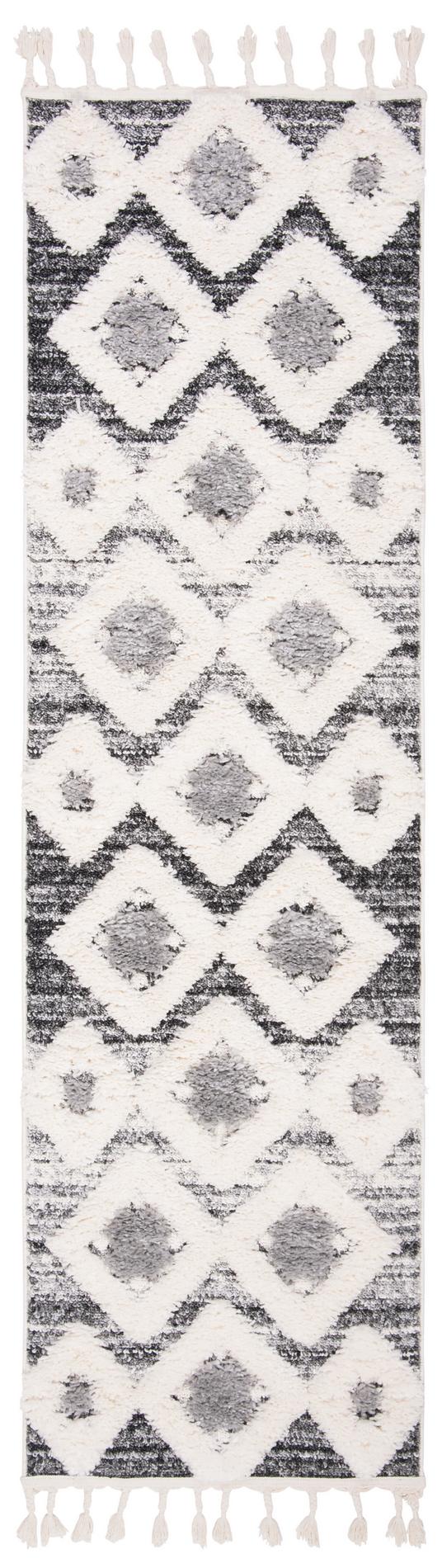 Safavieh Moroccan Tassel Shag Mts664G Grey/Ivory Area Rug