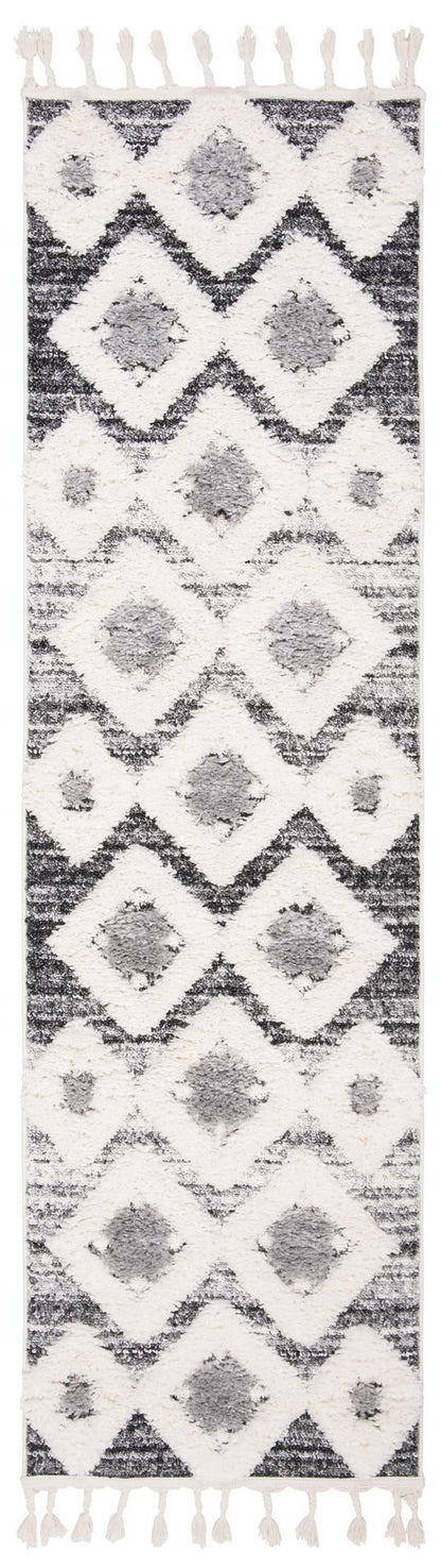 Safavieh Moroccan Tassel Shag Mts664G Grey/Ivory Area Rug