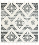 Safavieh Moroccan Tassel Shag Mts664G Grey/Ivory Rug.
