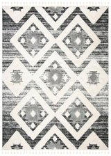 Safavieh Moroccan Tassel Shag Mts664G Grey/Ivory Rug.