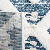 Safavieh Moroccan Tassel Shag Mts664M Blue/Ivory Rug.