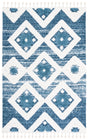 Safavieh Moroccan Tassel Shag Mts664M Blue/Ivory Rug.