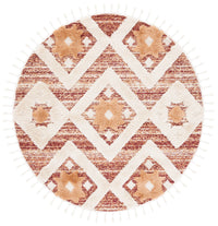 Safavieh Moroccan Tassel Shag Mts664P Rust/Ivory Area Rug