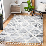 Safavieh Moroccan Tassel Shag Mts674F Grey/Ivory Rugs.
