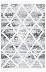 Safavieh Moroccan Tassel Shag Mts674F Grey/Ivory Rugs.