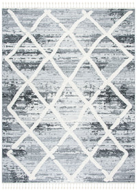 Safavieh Moroccan Tassel Shag Mts674F Grey/Ivory Area Rug