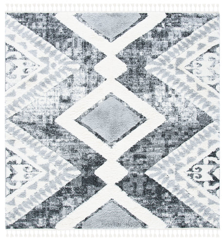 Safavieh Moroccan Tassel Shag Mts676F Grey/Ivory Rugs.