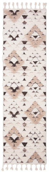 Safavieh Moroccan Tassel Shag Mts688A Ivory/Brown Rug.