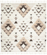 Safavieh Moroccan Tassel Shag Mts688A Ivory/Brown Rug.