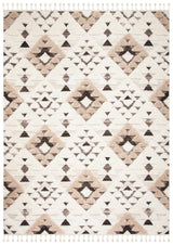 Safavieh Moroccan Tassel Shag Mts688A Ivory/Brown Rug.
