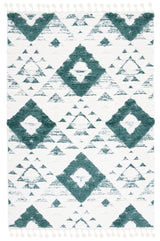 Safavieh Moroccan Tassel Shag Mts688Y Green/Ivory Rug.