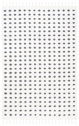 Safavieh Moroccan Tassel Shag Mts690A Ivory/Grey Rugs.