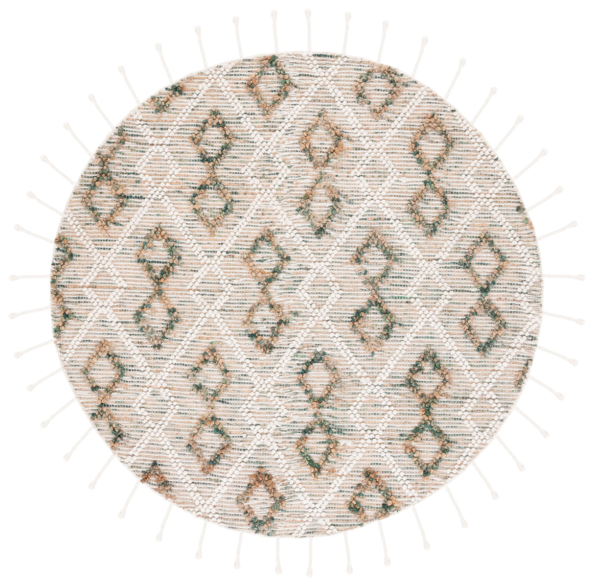 Safavieh Natura Nat180Y Ivory/Emerald Rug.