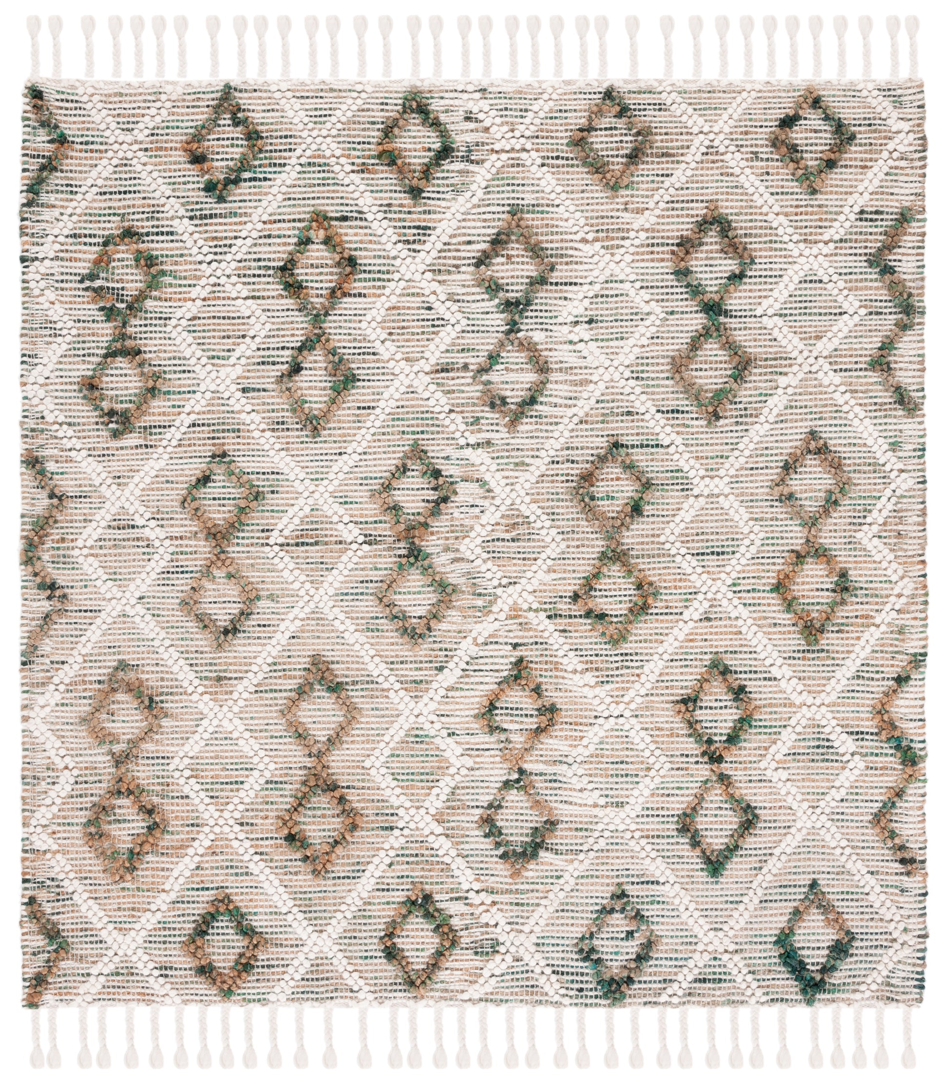 Safavieh Natura Nat180Y Ivory/Emerald Area Rug