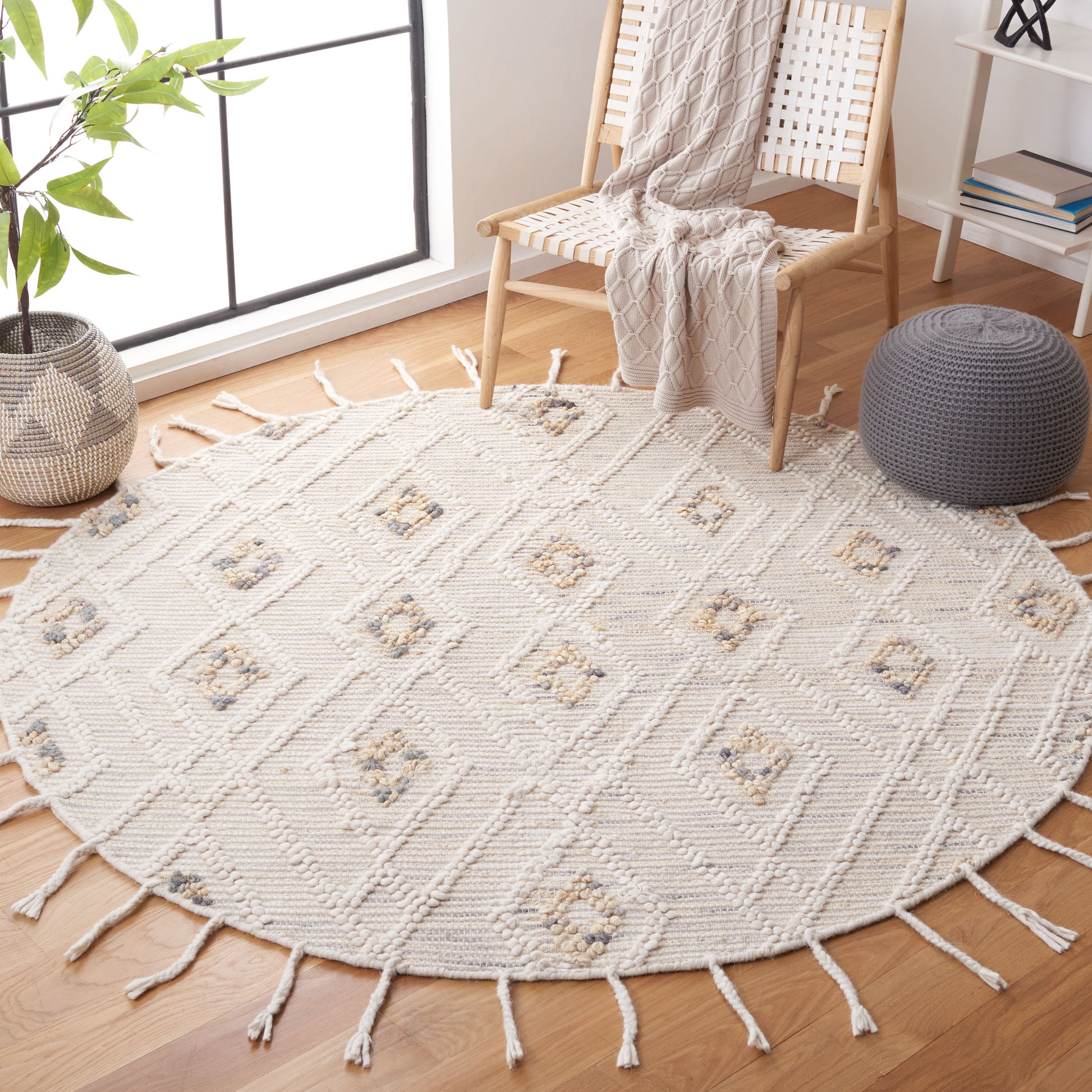 Safavieh Natura Nat181F Ivory/Grey Area Rug