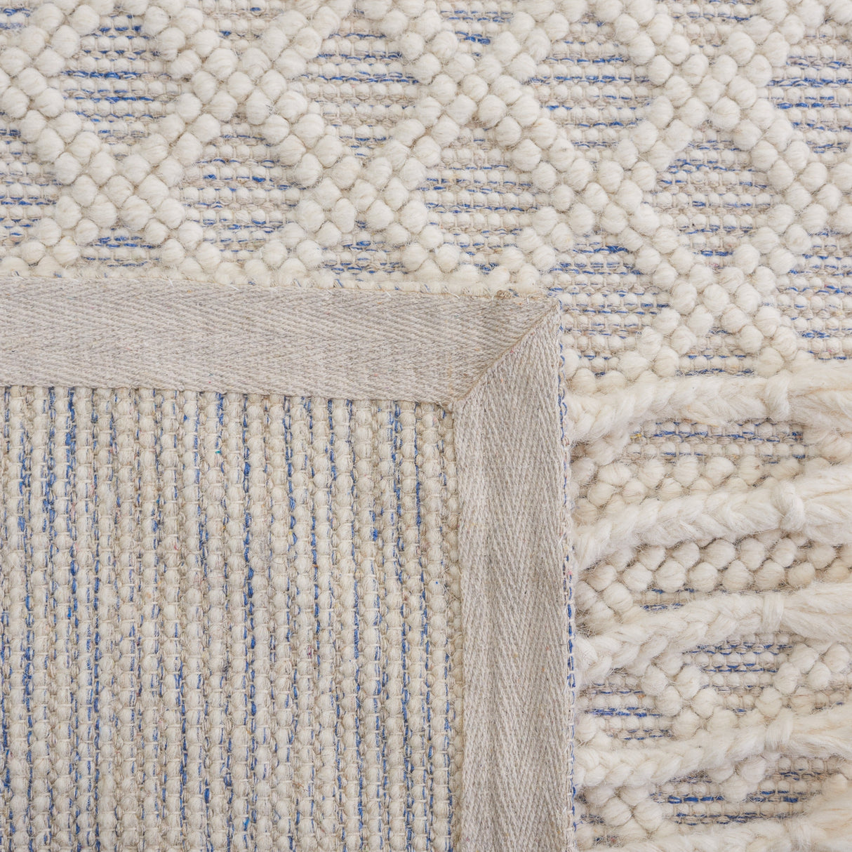 Safavieh Natura Nat308A Ivory/Blue Rug.