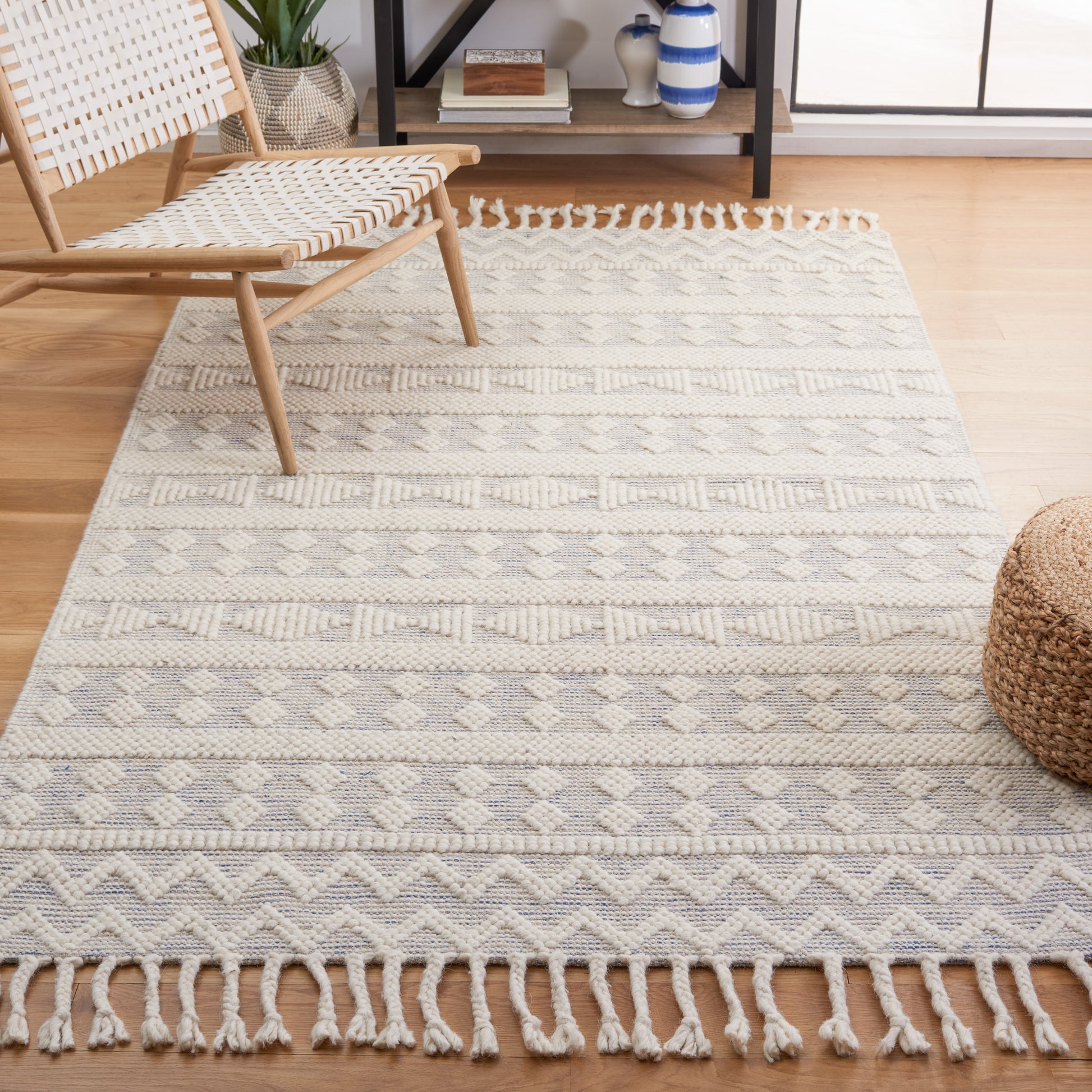 Safavieh Natura Nat309A Ivory/Blue Area Rug