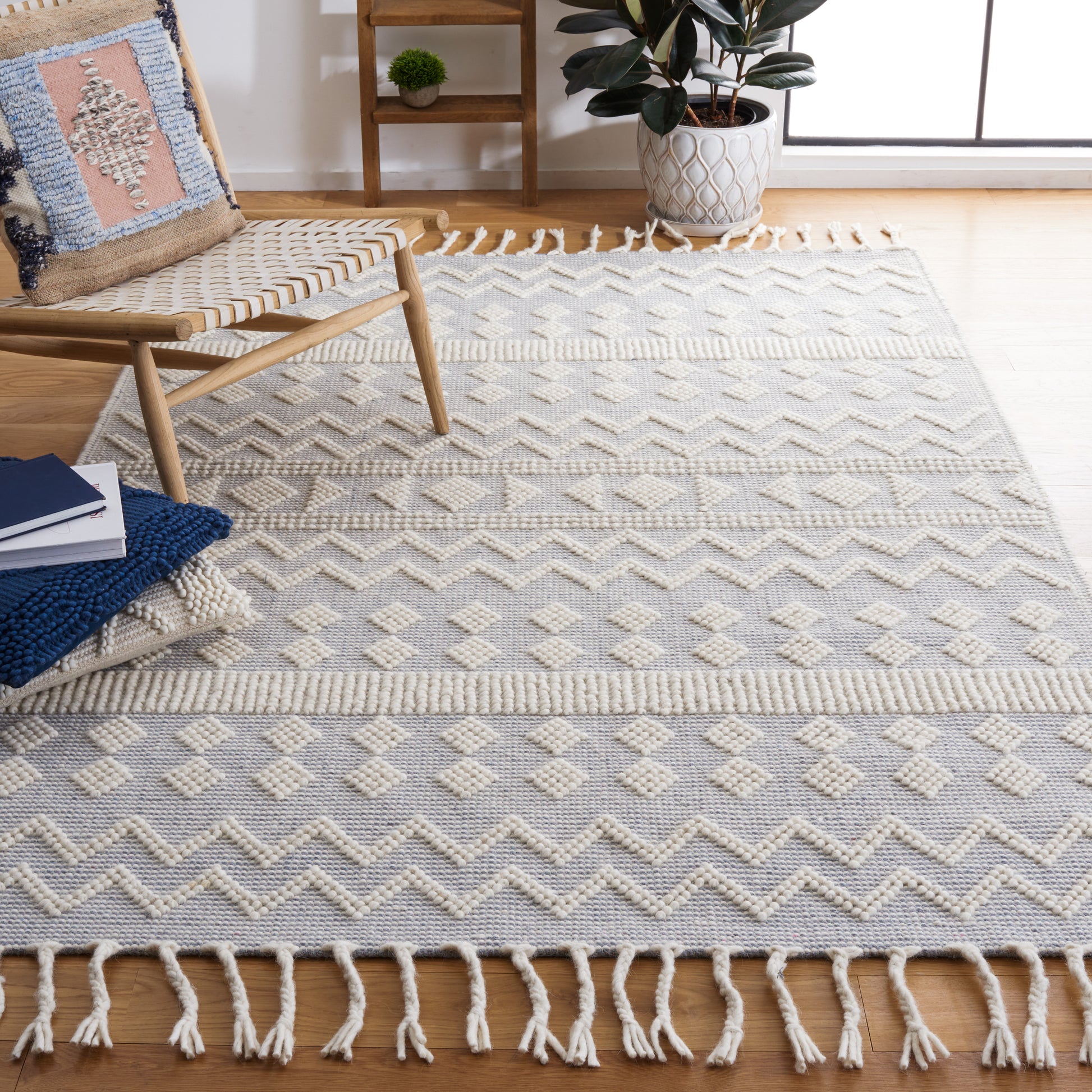 Safavieh Natura Nat342A Ivory/Light Blue Area Rug