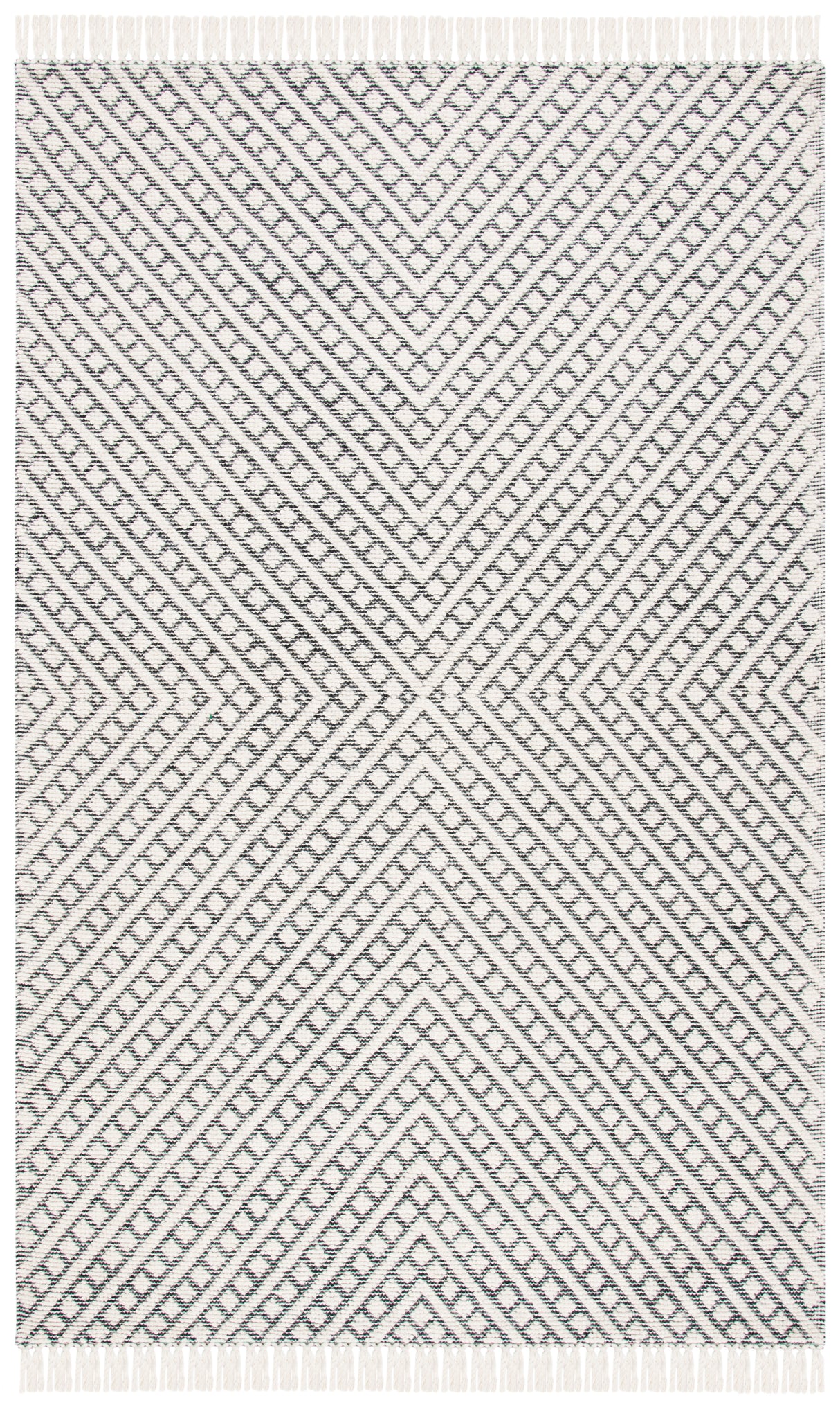 Safavieh Natura Nat355A Ivory/Black Rugs.