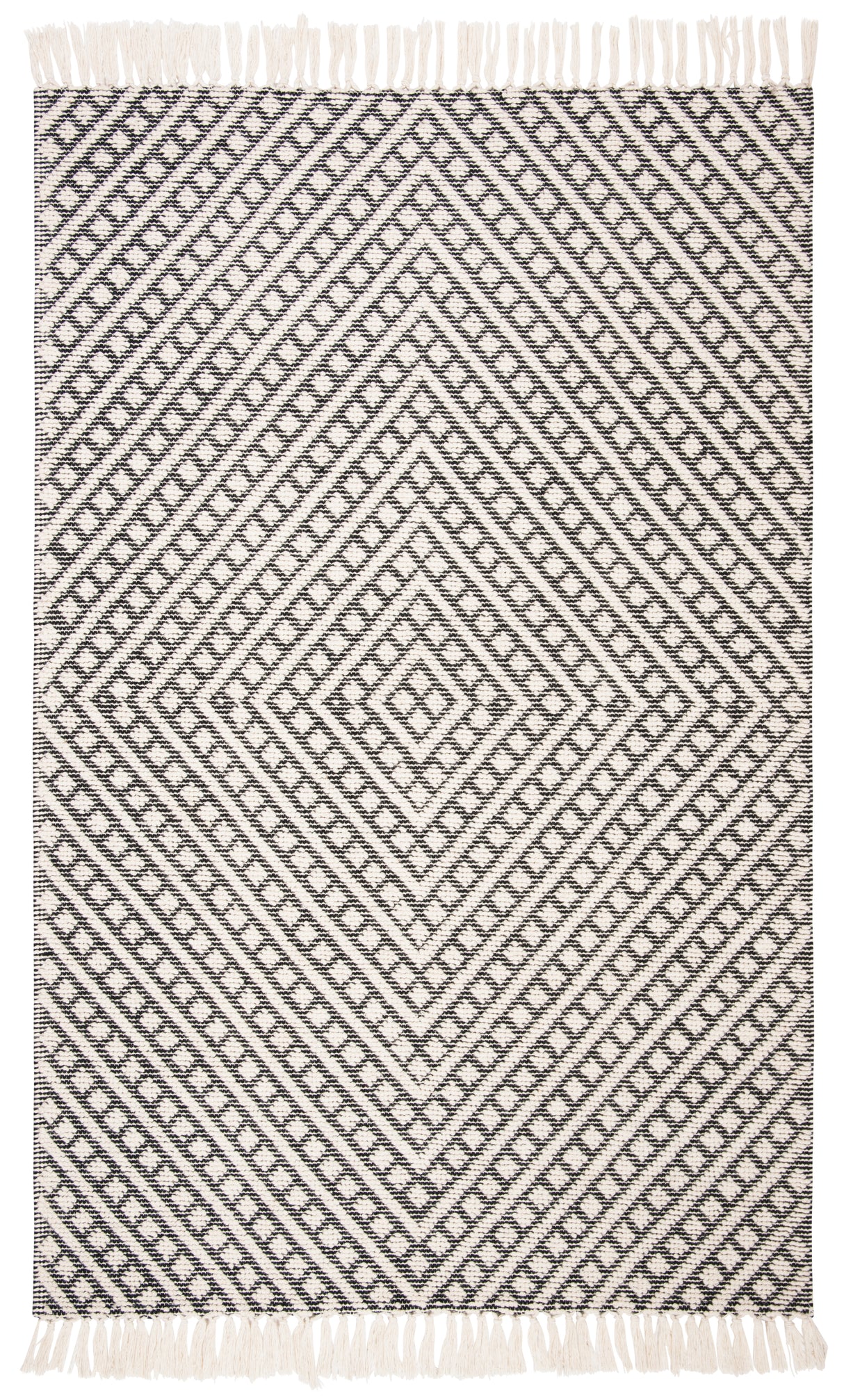 Safavieh Natura Nat357A Ivory/Black Rugs.