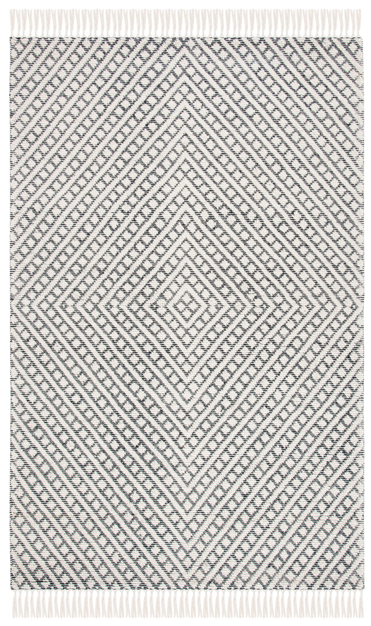 Safavieh Natura Nat357A Ivory/Black Rugs.