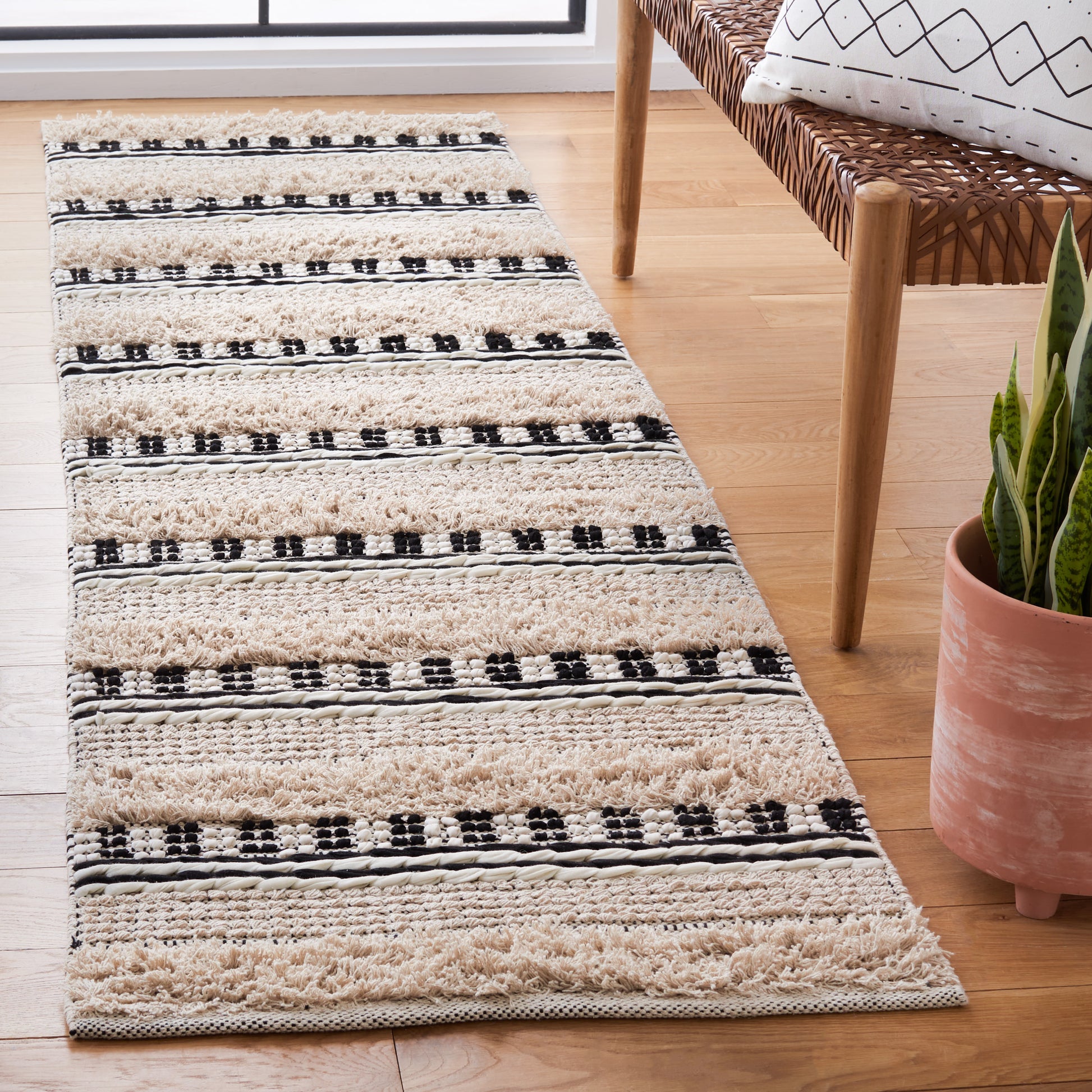 Safavieh Natura Nat651Z Beige/Black Area Rug