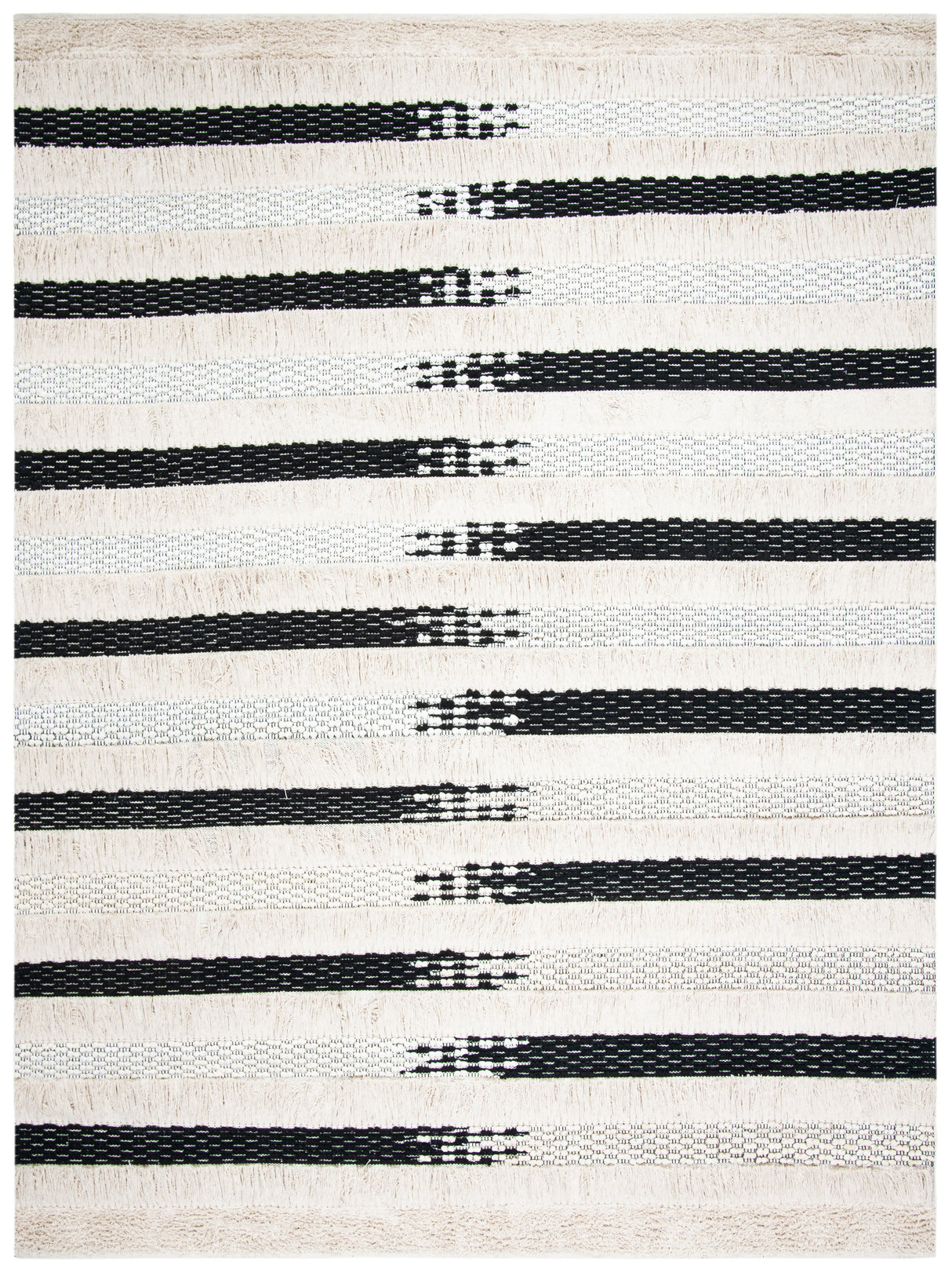 Safavieh Natura Nat655A Ivory/Black Rug.