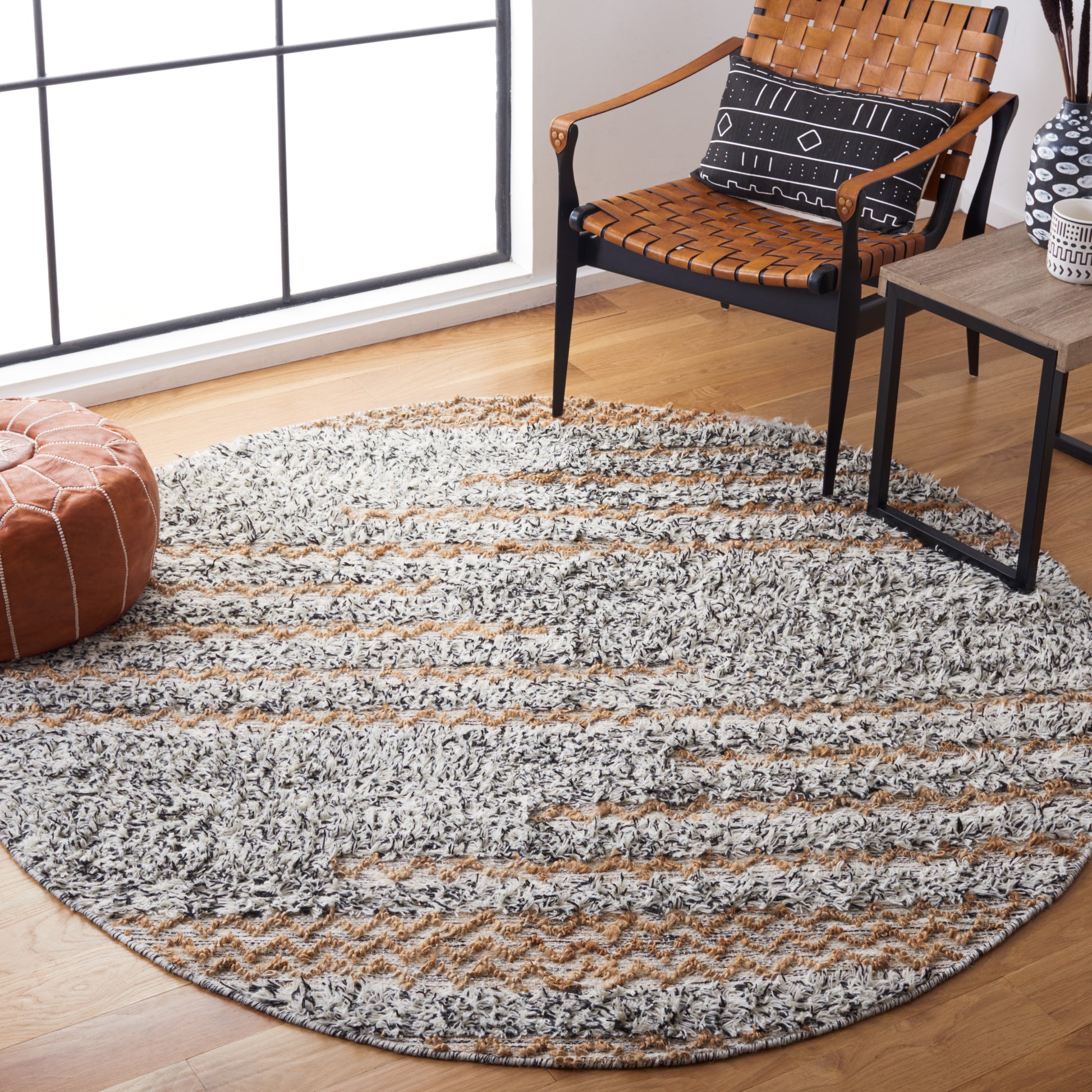 Safavieh Natura Nat720Z Ivory/Black Area Rug