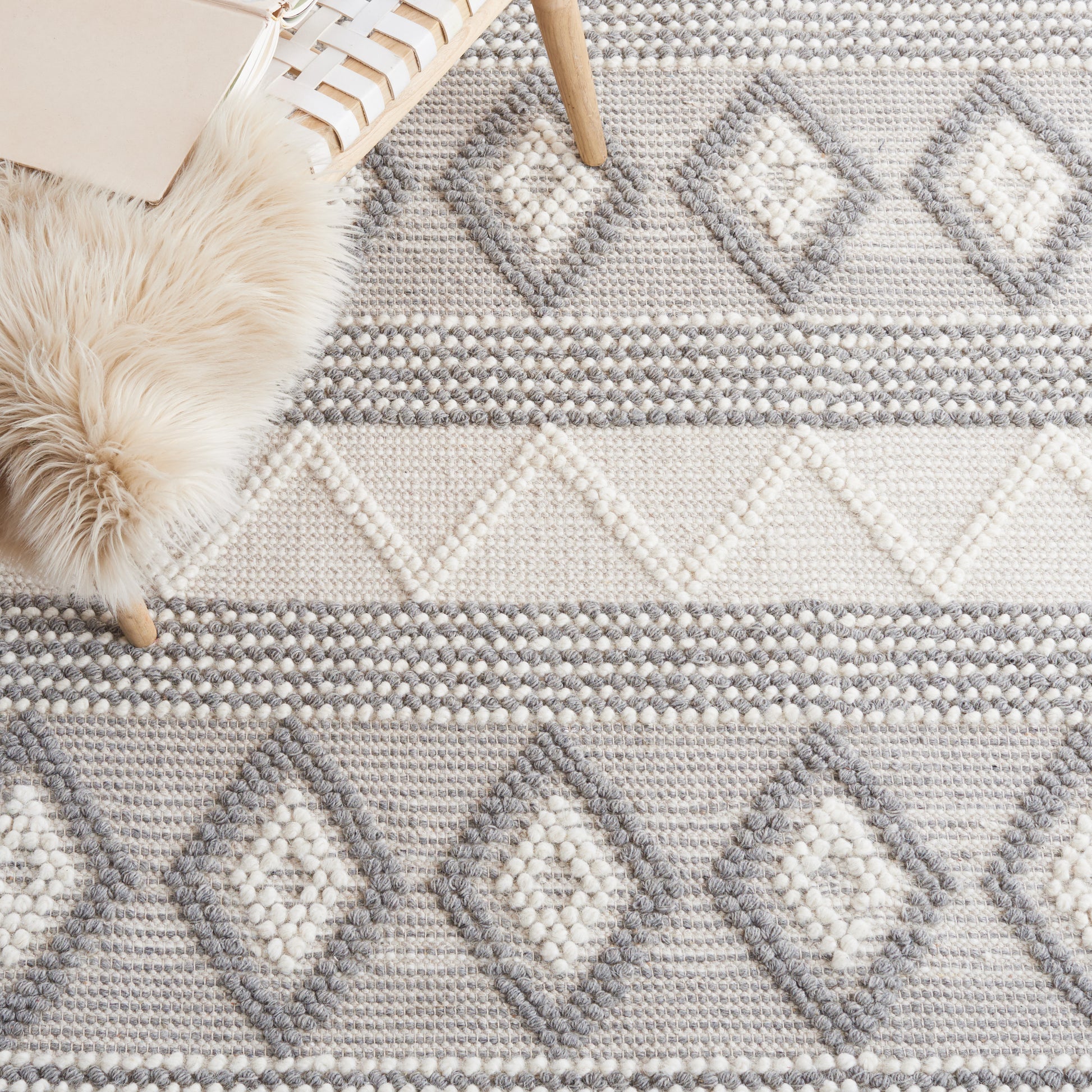 Safavieh Natura Nat829F Ivory/Grey Area Rug