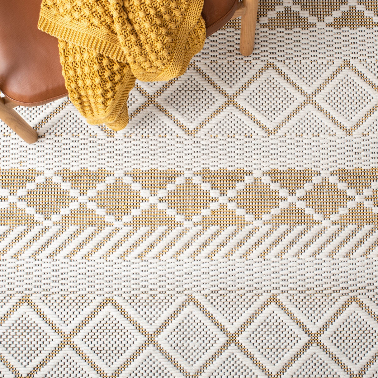 Safavieh Natura Nat854C Ivory/Yellow Rugs.