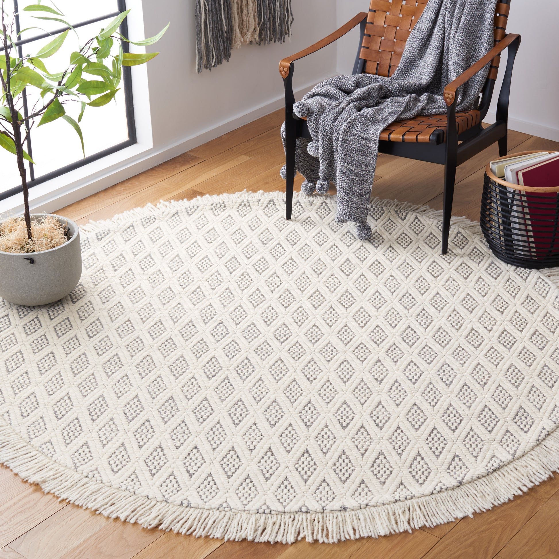 Safavieh Natura Nat865F Ivory/Grey Area Rug