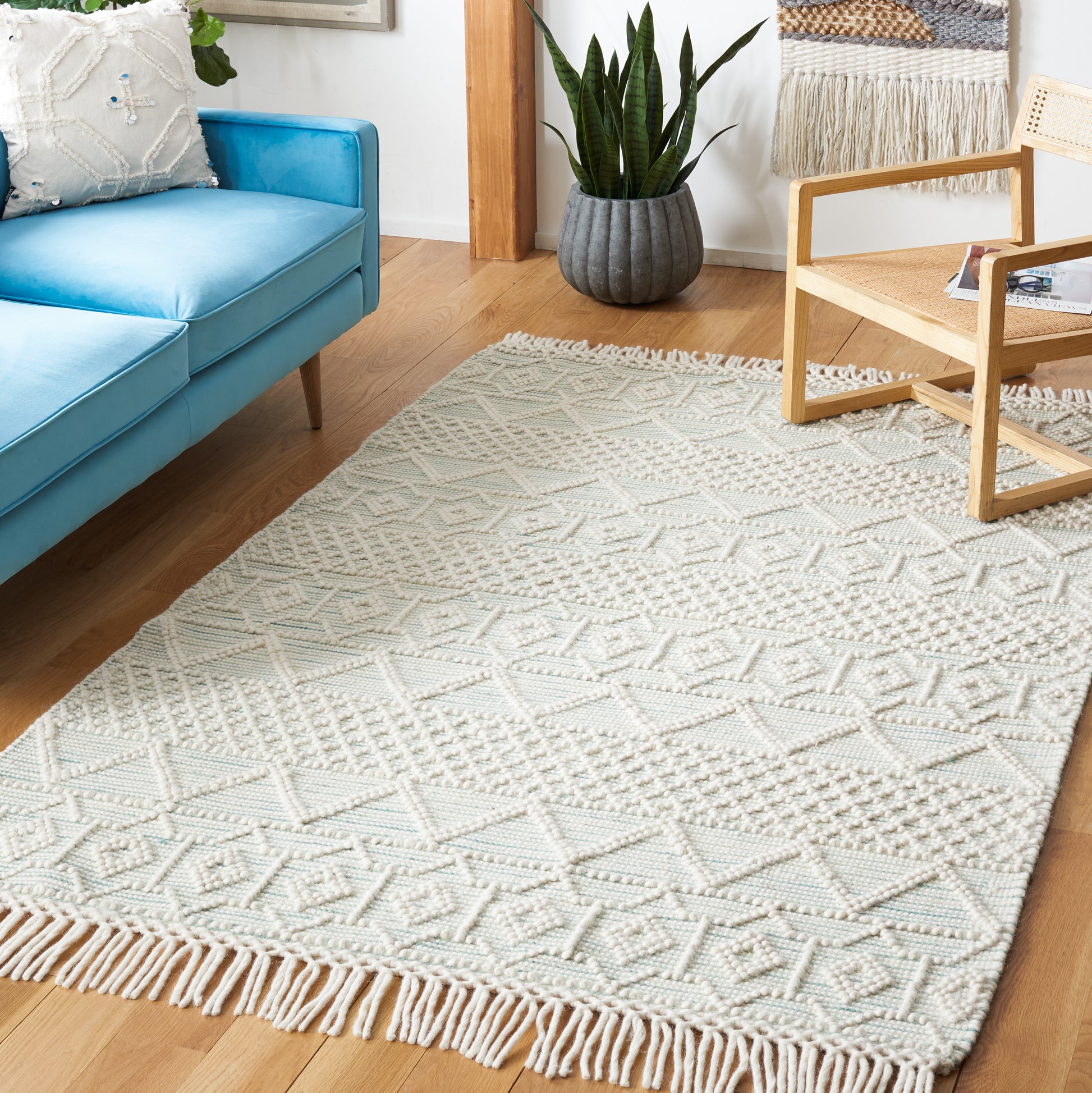 Safavieh Natura Nat875Y Ivory/Light Green Area Rug