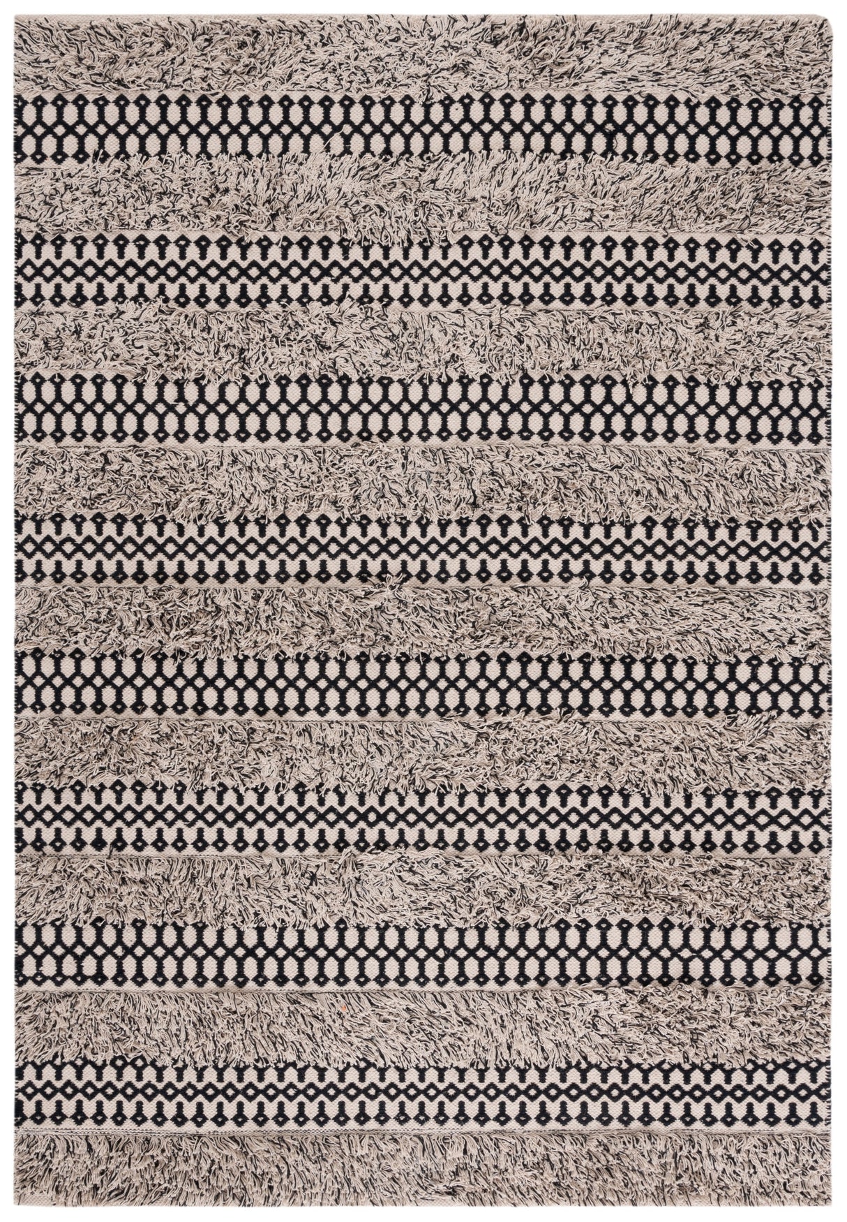 Safavieh Natura Nat927Z Black/Ivory Rug.