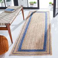 Safavieh Natural Fiber Nf109N Navy/Natural Area Rug