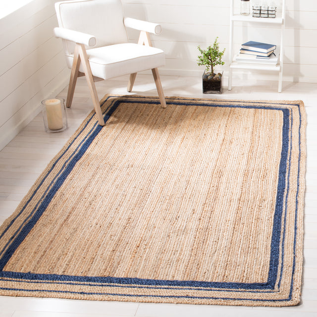 Safavieh Natural Fiber Nf109N Navy/Natural Area Rug