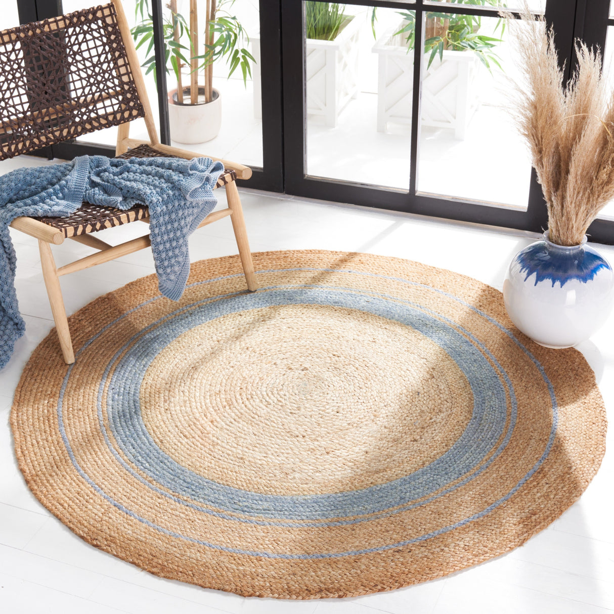 Safavieh Natural Fiber Nf120G Silver/Natural Rugs.