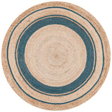 Safavieh Natural Fiber Nf120N Navy/Natural Rugs.