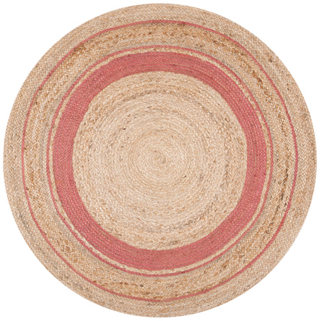 Safavieh Natural Fiber Nf120U Pink/Natural Area Rug