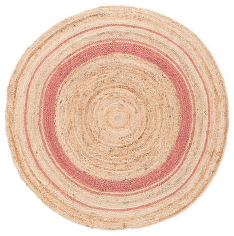 Safavieh Natural Fiber Nf120U Pink/Natural Area Rug