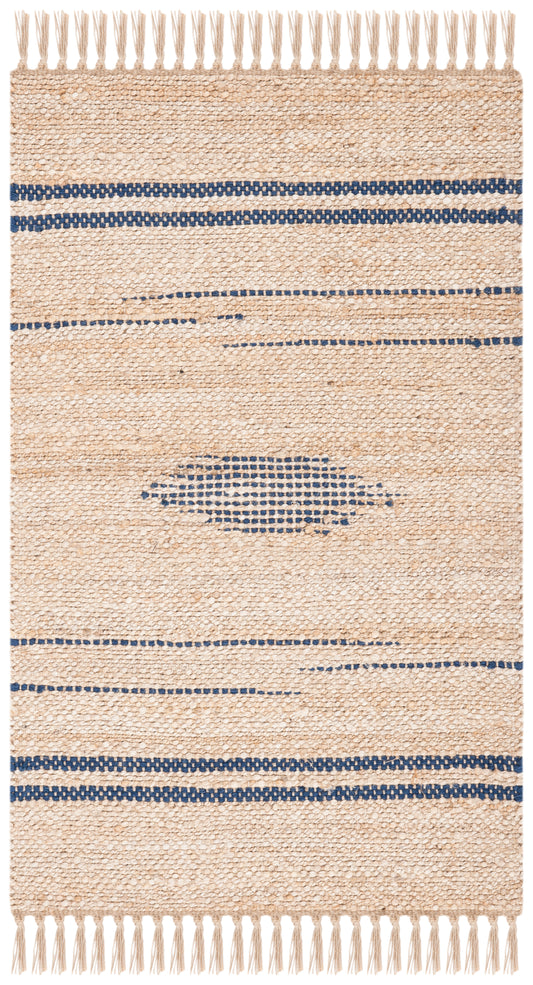 Safavieh Natural Fiber Nf121N Navy/Natural Area Rug