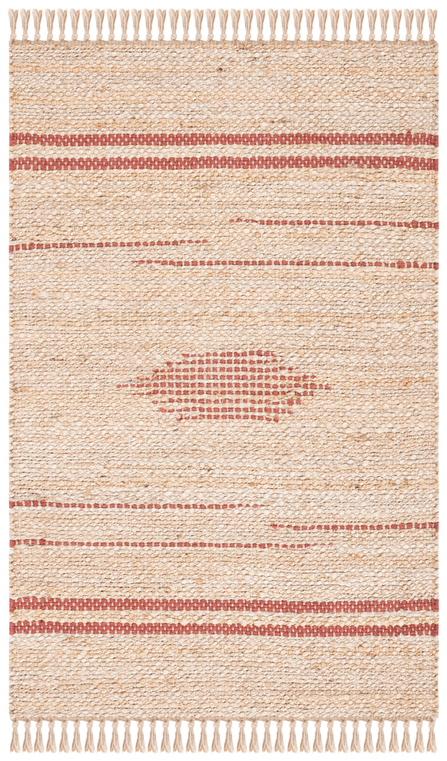 Safavieh Natural Fiber Nf121P Rust/Natural Area Rug