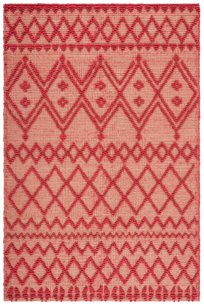 Safavieh Natural Fiber Nf219Q Red/Natural Area Rug