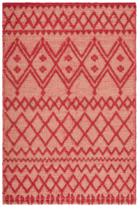 Safavieh Natural Fiber Nf219Q Red/Natural Area Rug